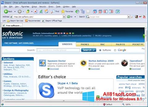 Screenshot Sleipnir Windows 8.1