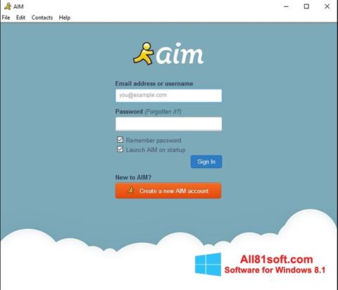Screenshot AOL Instant Messenger Windows 8.1