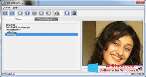 Screenshot Fake Webcam Windows 8.1