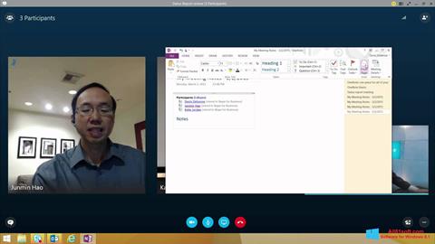 Screenshot Skype for Business Windows 8.1