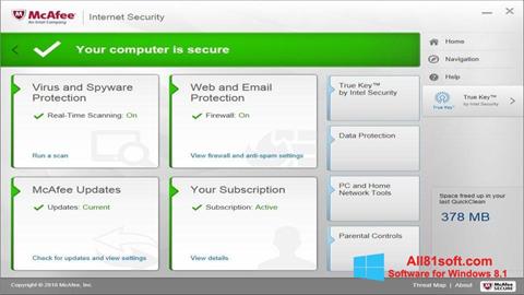 Screenshot McAfee Windows 8.1