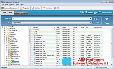 Screenshot File Scavenger Windows 8.1