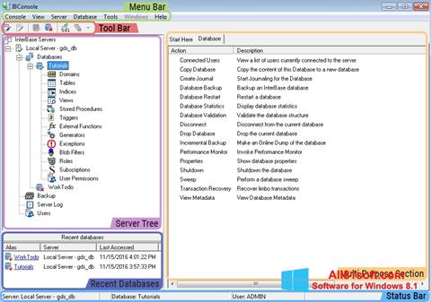 Screenshot InterBase Windows 8.1