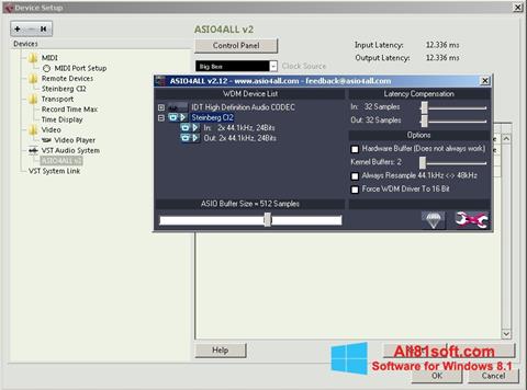 Screenshot ASIO4ALL Windows 8.1