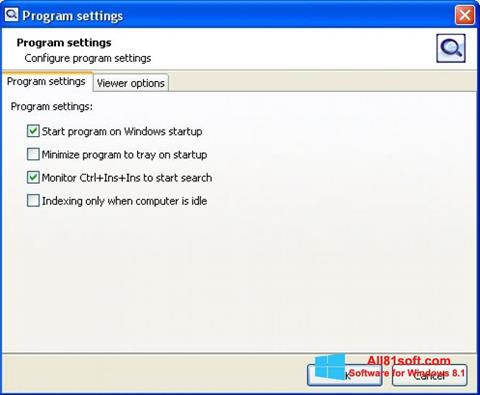 Screenshot SearchInform Windows 8.1